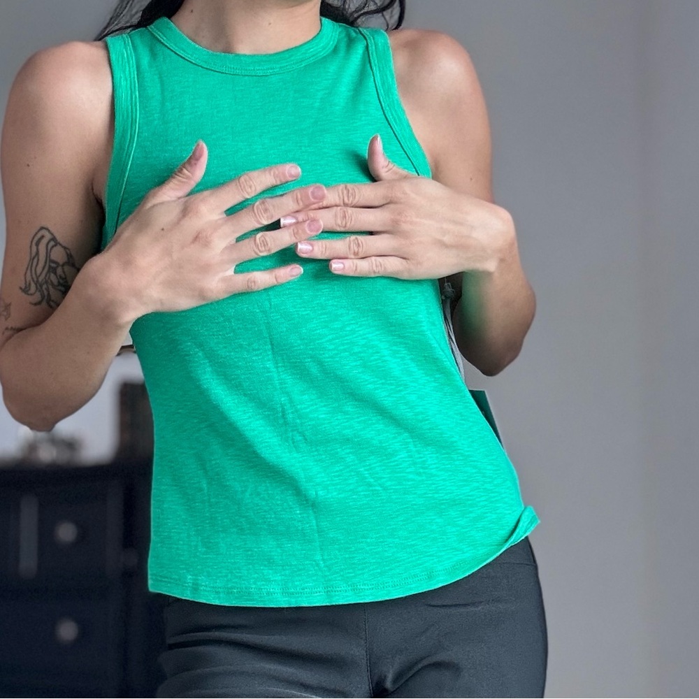 Essentials Vibrant Green Muscle Tee